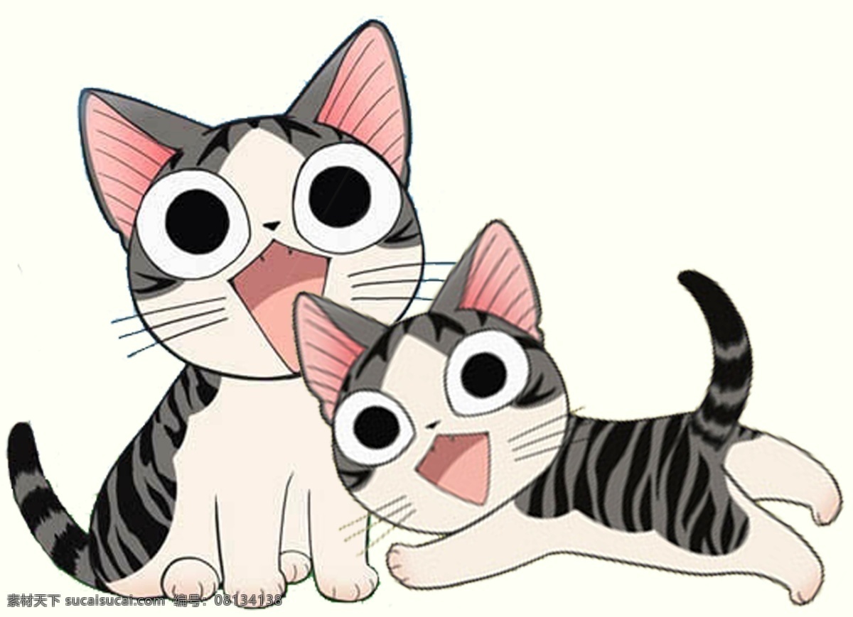 起司猫 猫 可爱的小猫 小猫 猫咪 分层