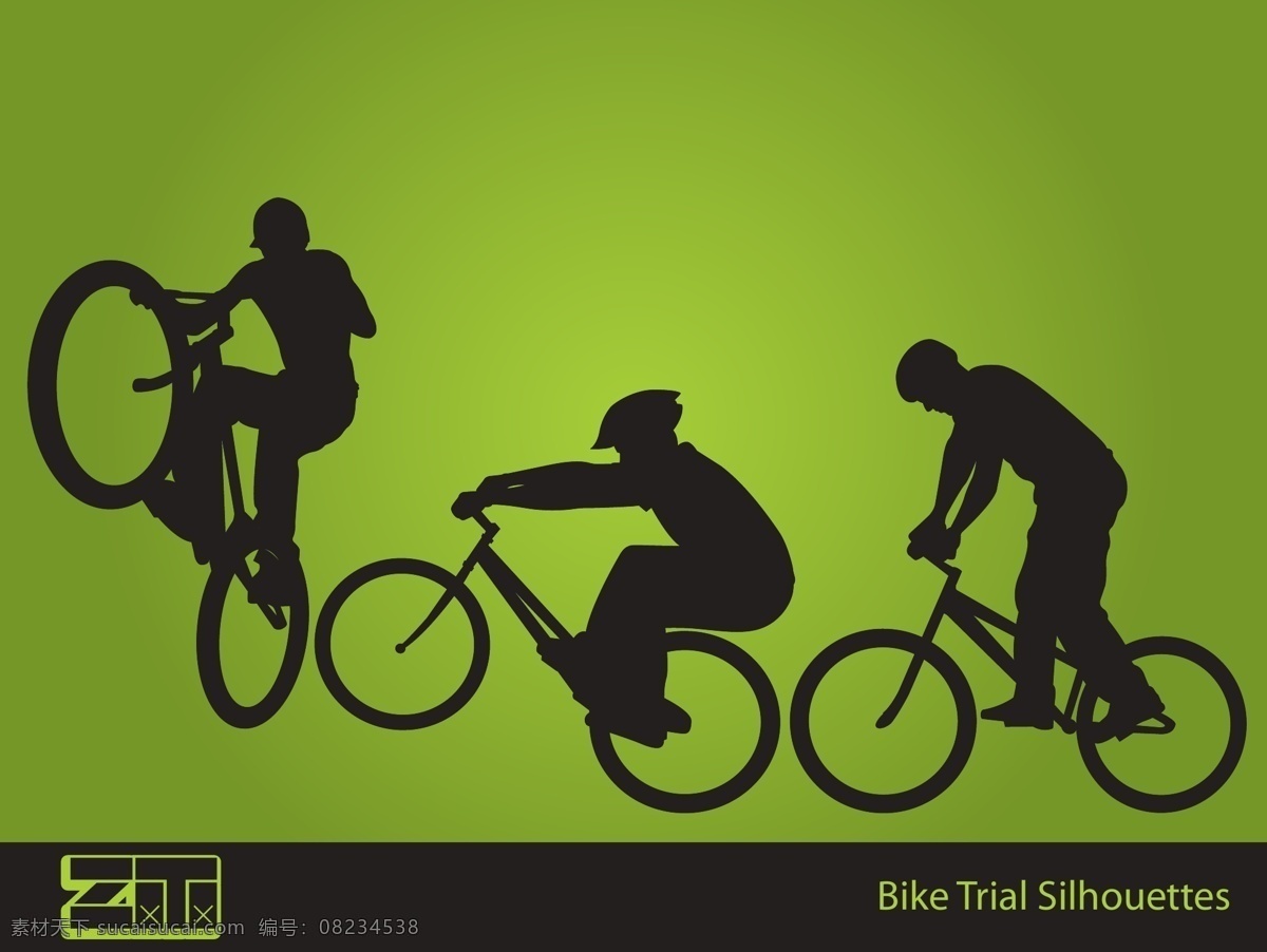 自行车运动 剪影 轮廓 运动 艺术的载体 载体 自行车 silhouettebicycle 矢量图 其他矢量图