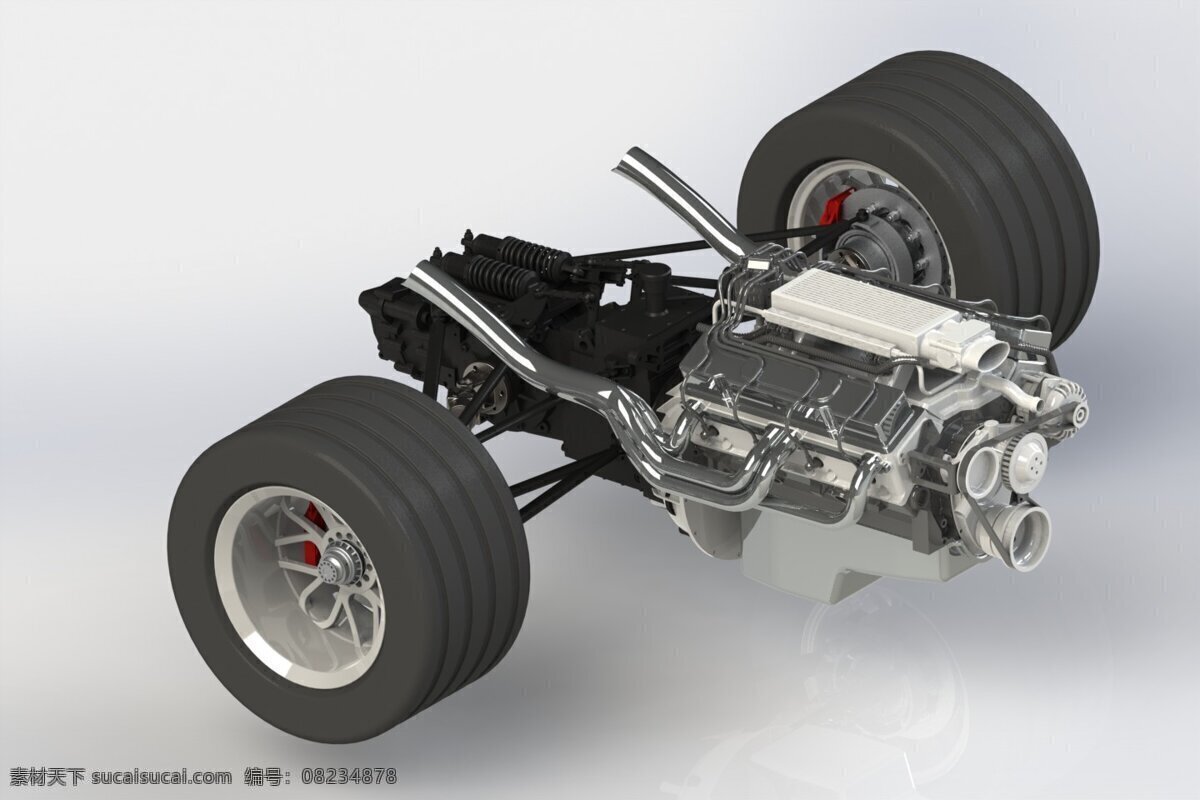中间 发动机 赛车 v8 大气 f1 后 悬架 公式 通用汽车 3d模型素材 其他3d模型