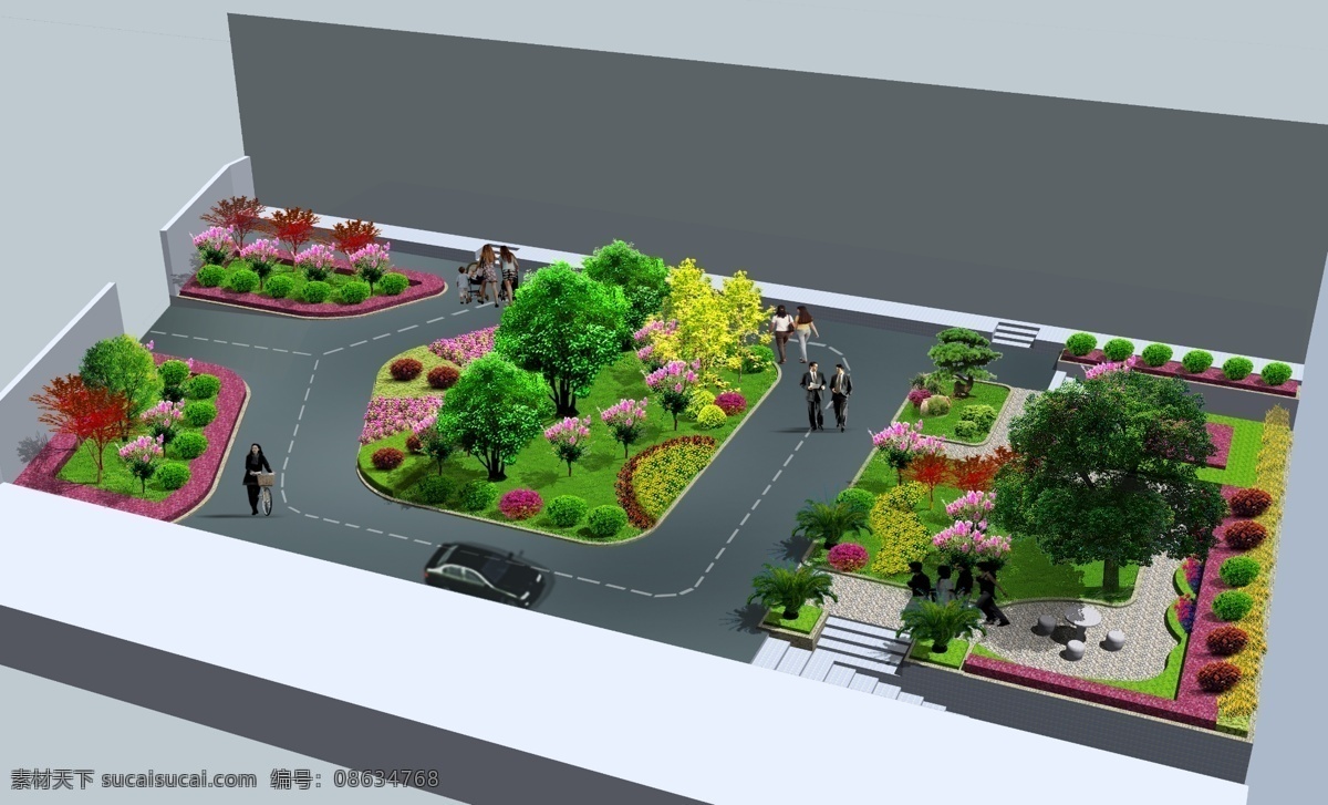 医院 花园 效果图 园林景观 psd素材 楼盘 住宅 小区 绿化 房地产 景观园林设计 园林设计 设计欣赏 规划设计 分层 园林 园林效果图 开发 其他psd 景观设计 环境设计 源文件