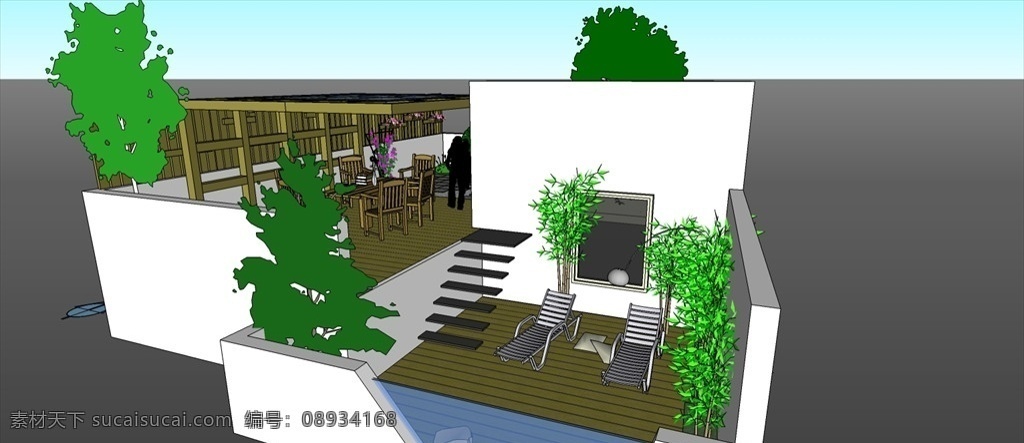 餐馆 酒店 休闲 角 院子一角 休闲角 草图大师模型 su建筑模型 建筑设计 景观设计 园林设计 模型 3d设计 室外模型 skp