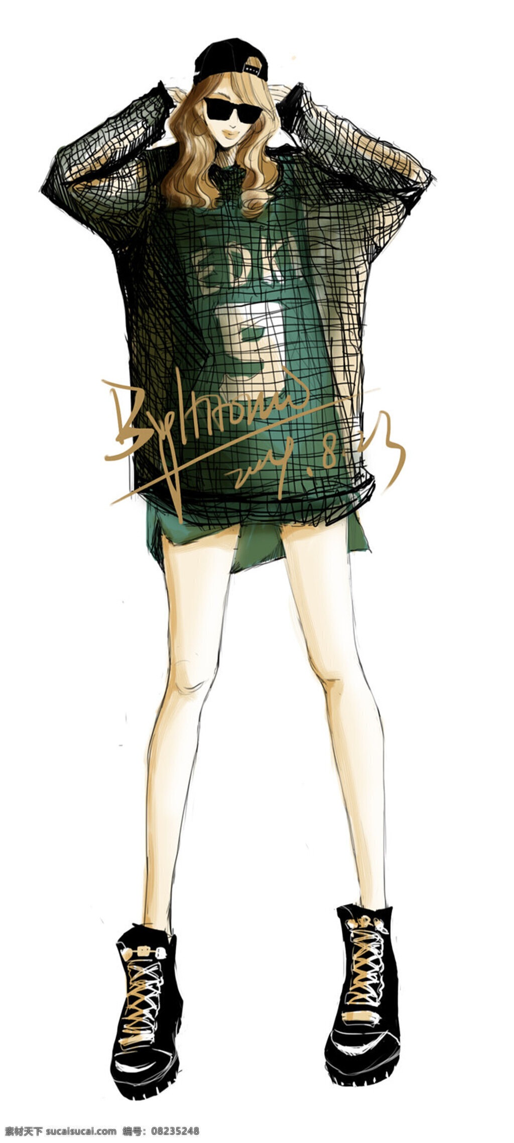 时尚 格子 连衣裙 设计图 服装设计 时尚女装 职业女装 职业装 女装设计 效果图 短裙 衬衫 服装 服装效果图 格子裙