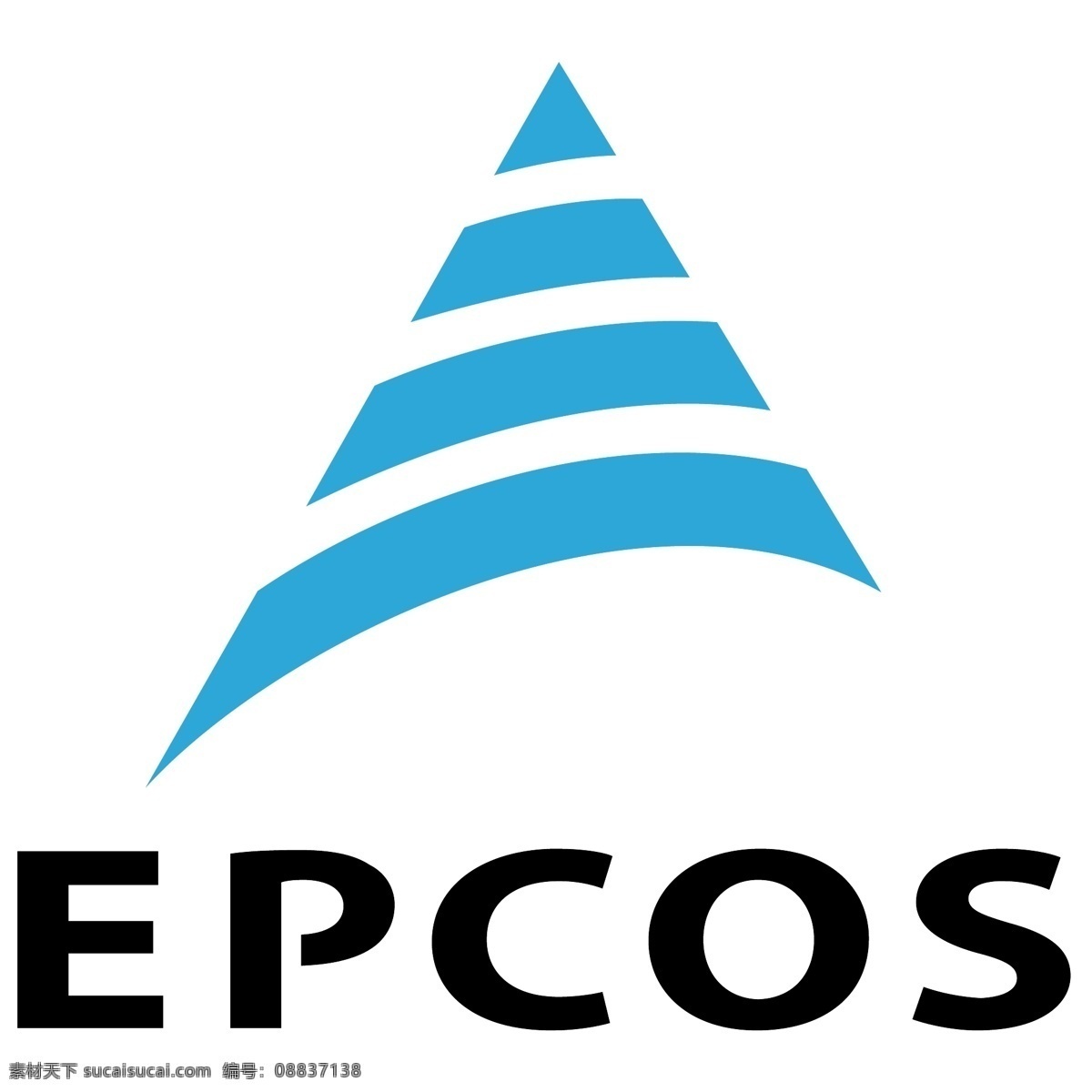 爱普 科斯 epcos 标志 标识为免费 白色