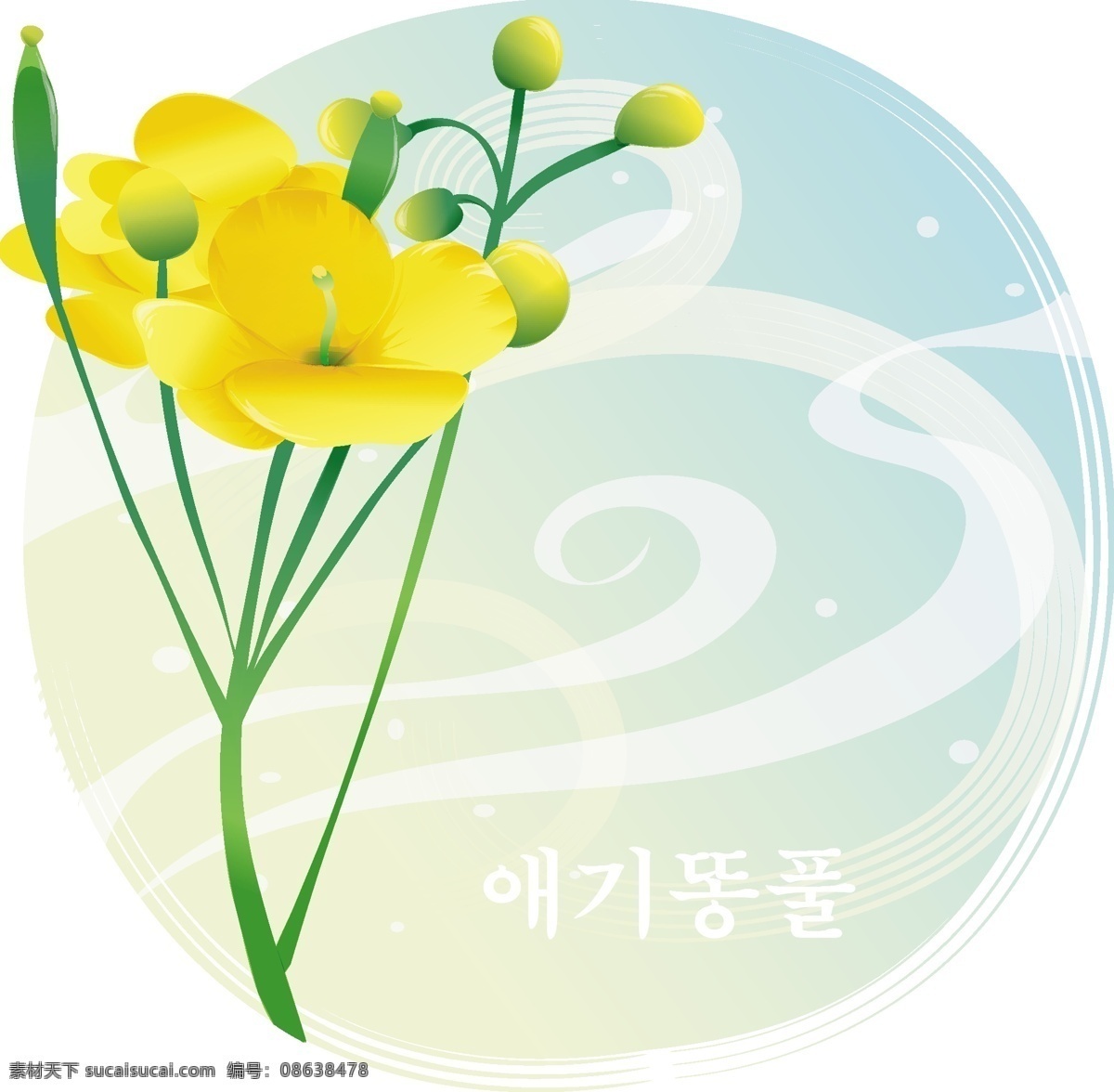 花草免费下载 韩国矢量图 花草 美丽的花 矢量图 矢量 花纹 花边 韩国 国与花失量图 底纹 边框 花纹花边