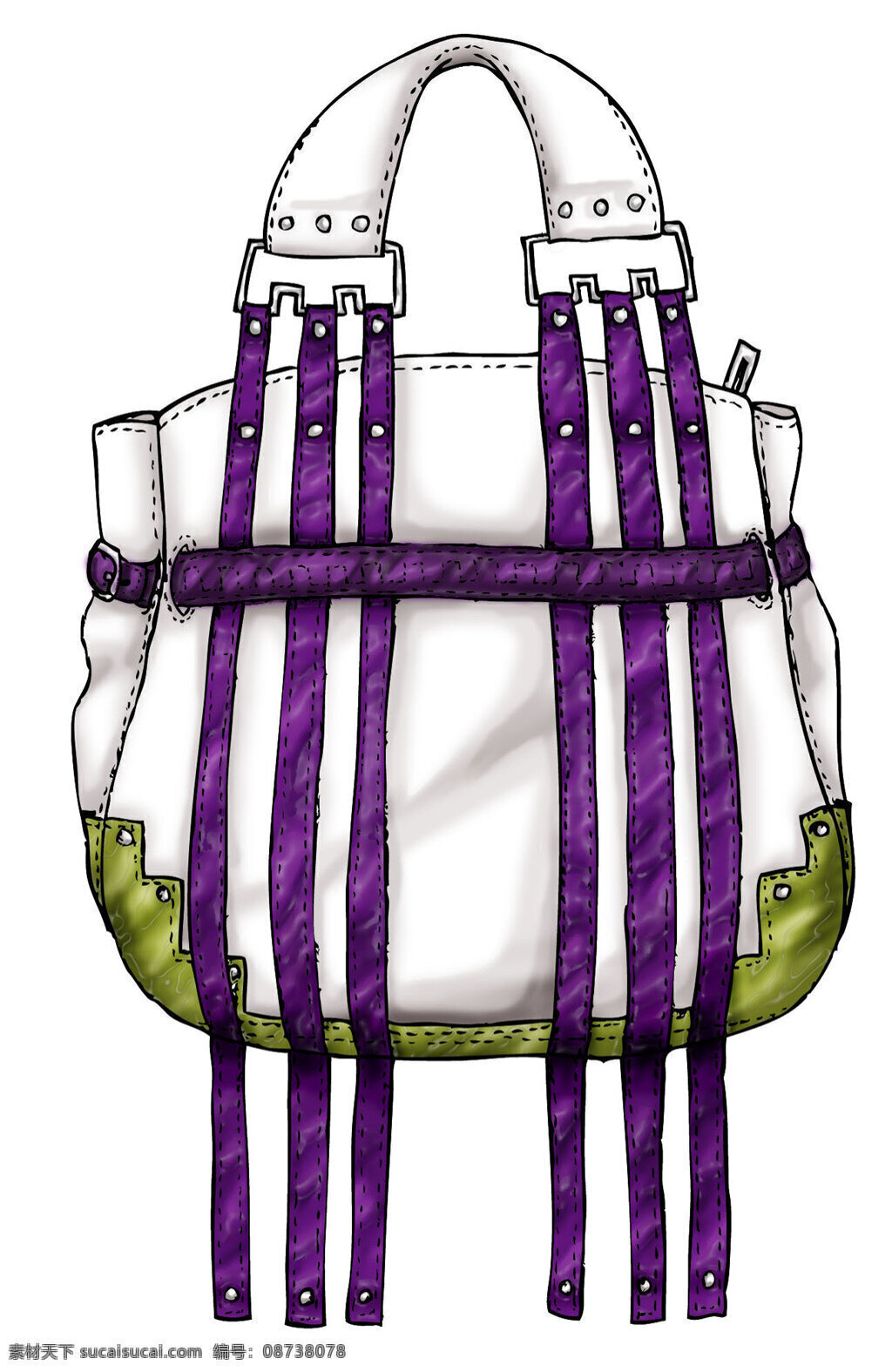 紫色 丝带 手提包 设计图 包包 钱包 女包 箱包 包包设计图 时尚女包 背包 双肩包 书包 男装 皮包 单肩包 手提包效果图 包包图片下载
