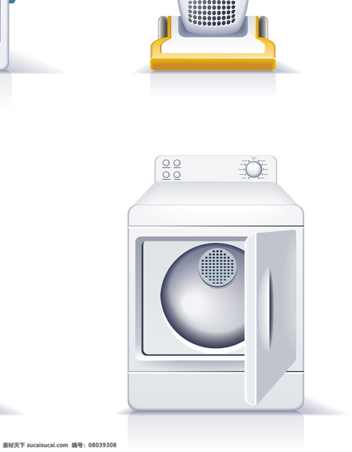 新 家电 矢量 电风扇 缝纫机 矢量家电 矢量图 吸尘器 洗衣机 熨斗 现代科技