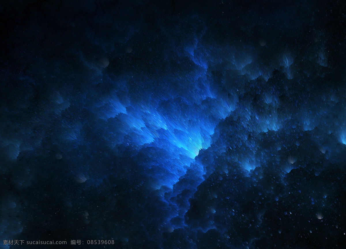 蓝色星空背景 星空 蓝色 3d效果 夜空 星星 虚幻