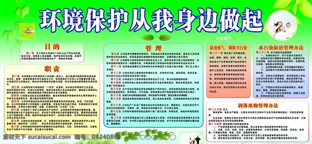 环境保护 身边 做起 环境 从我身边做起 身边做起 管理