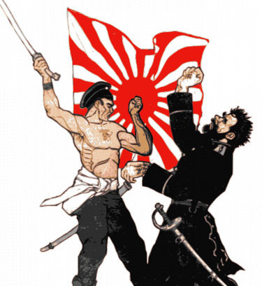 俄罗斯 日本 战斗机 矢量 图像 国旗 黑色 红色 剪贴画 剑 人 色彩 艺术 战斗 帝国 战争 svg 剪辑 矢量人物