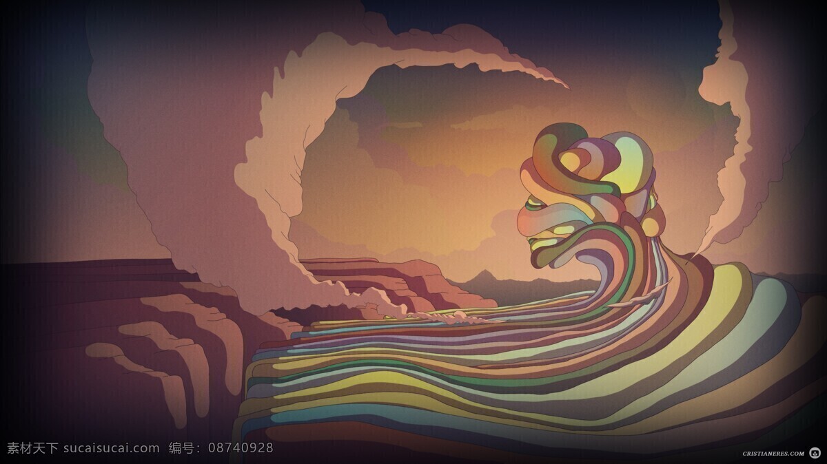 插画免费下载 插画 动物 光线 花 科技 人 夕阳 虚幻 植物 插画集