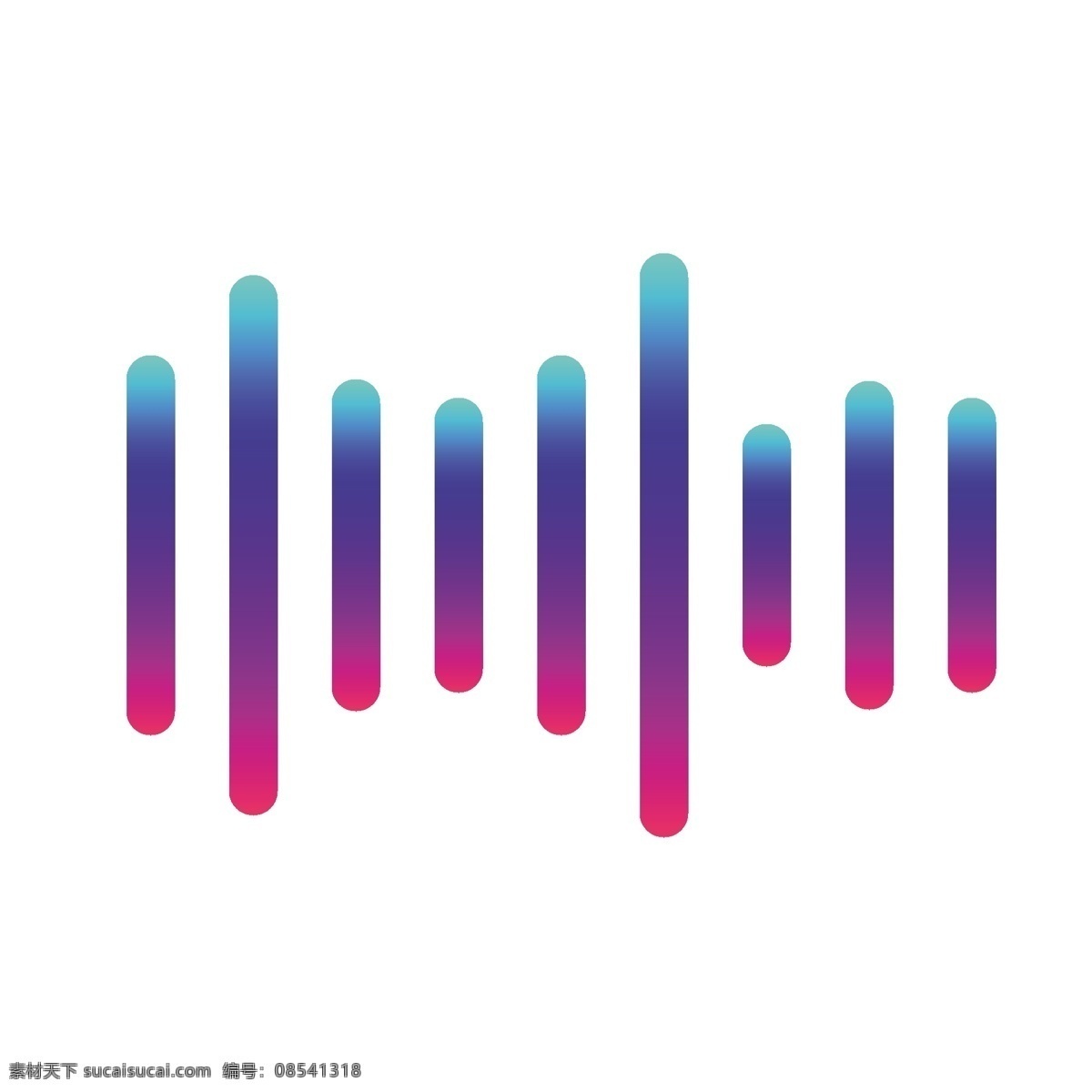时尚 炫彩 声音 音符 渐变 ui 动感图标 音乐图标 声音音符 音乐ui 音乐 logo 声音logo