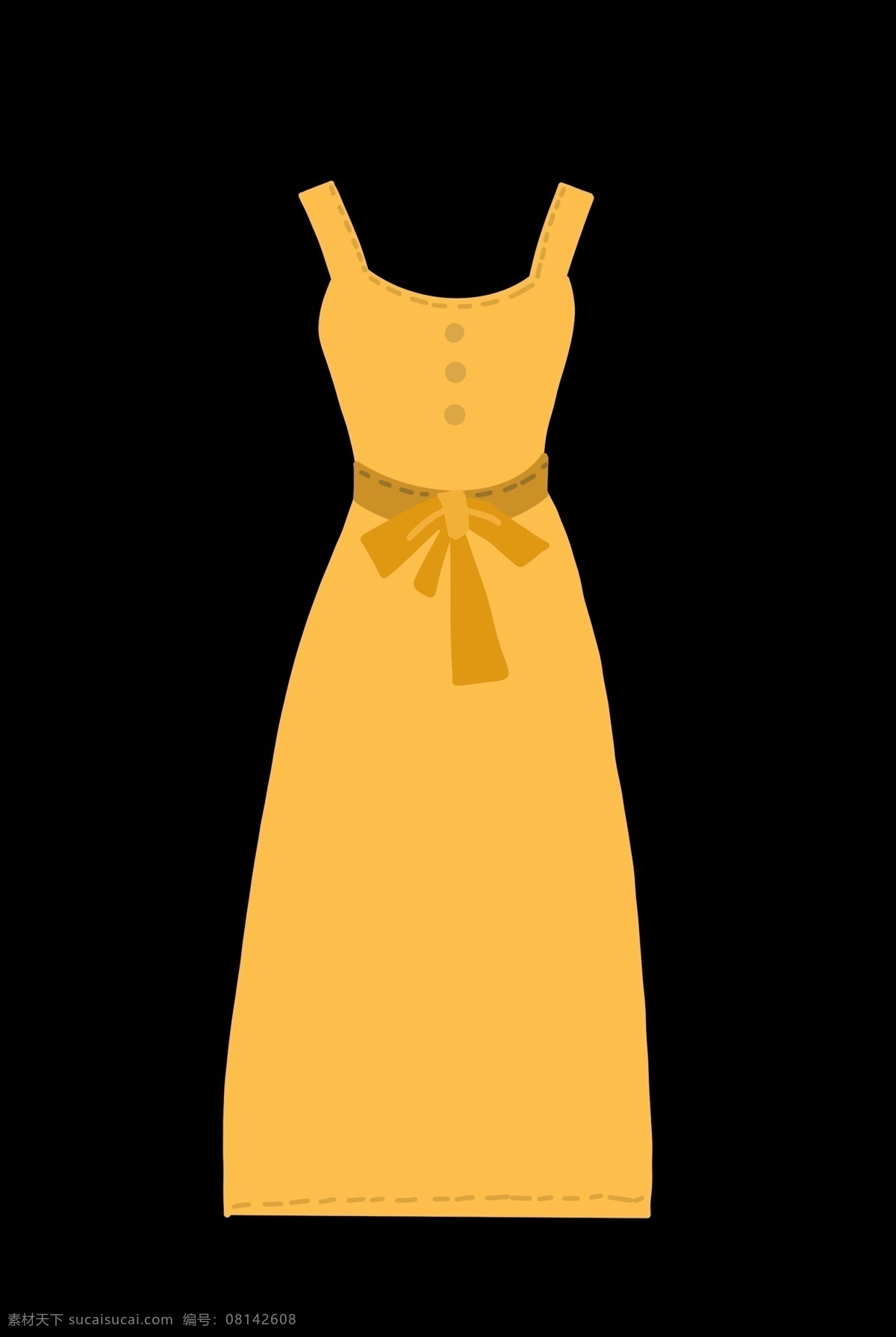 黄色 蝴蝶结 衣物 衣服