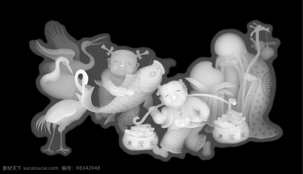 浮雕灰度图 寿星童子 浮雕 灰度 图 设计素材 模板下载 雕花 灰度图 黑白 精雕图 bmp 雕刻 实木浮雕 花边花纹 底纹边框 传统文化 文化 文化艺术 吉祥画