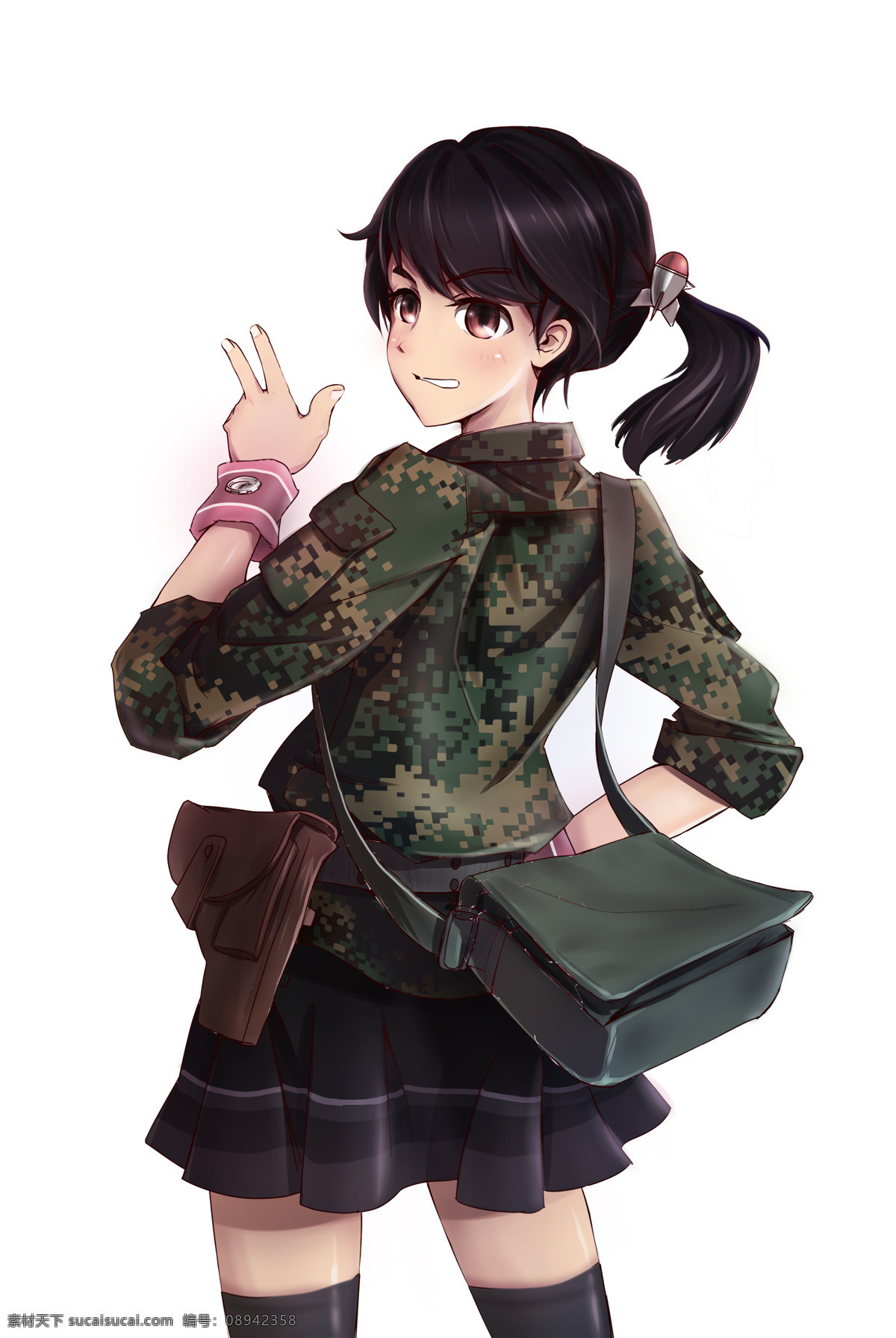 动漫美少女 动漫 日漫 美女 彩色 二次元 手绘 萌妹子 动漫动画 动漫人物