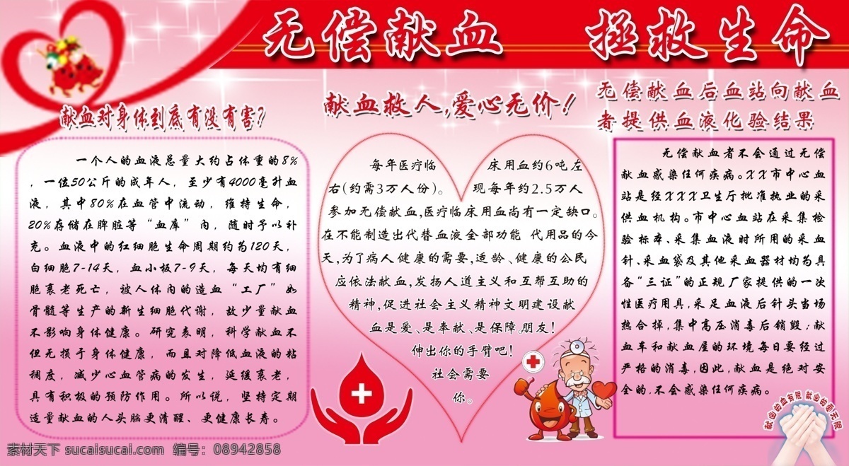血站展板图 血滴 小血滴 爱心 手捧爱心 血滴和老人 星星 psd分层图 献血知识