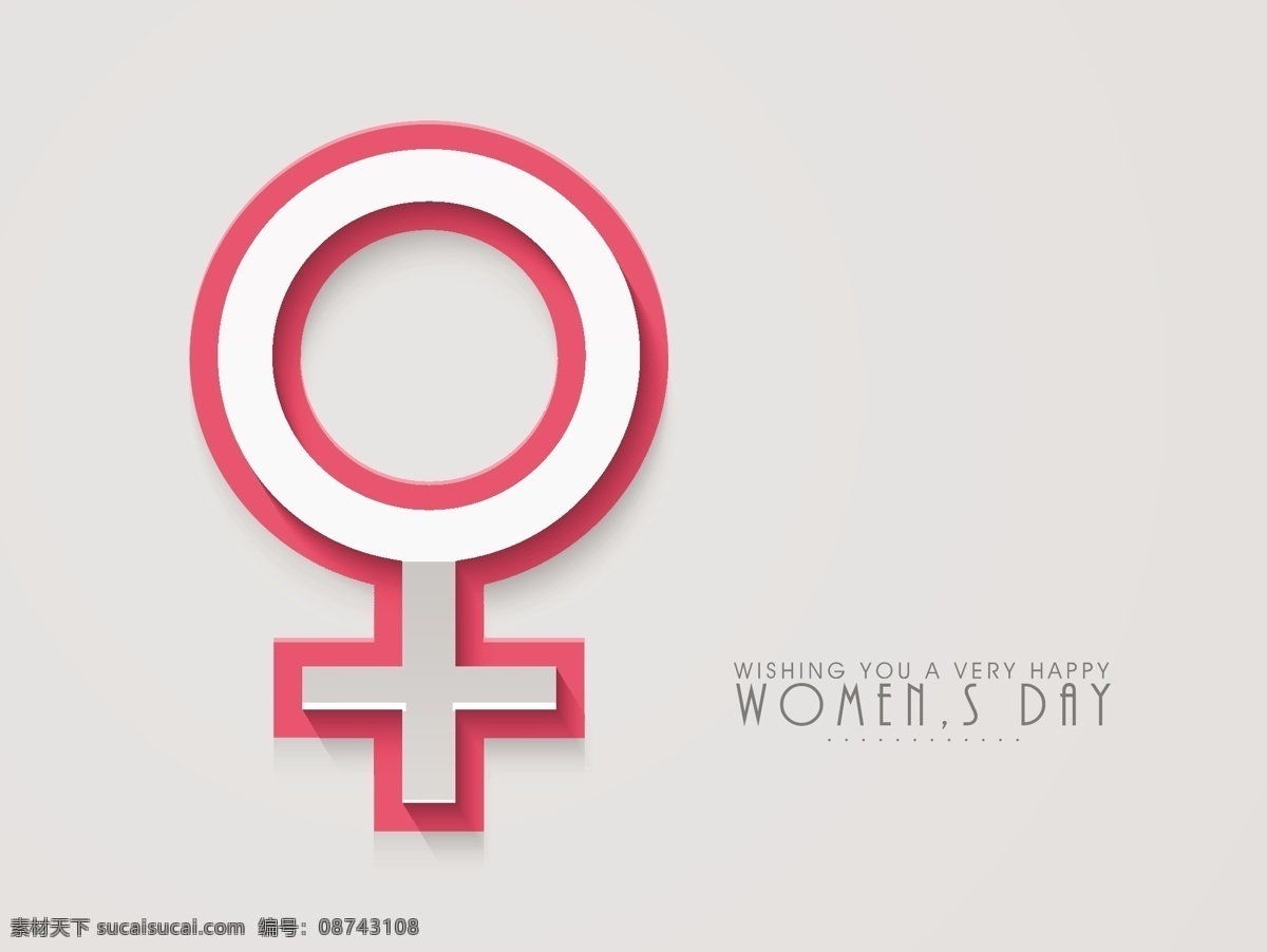 三八妇女节 贺卡 海报 背景 象征 女人 矢量图 日常生活