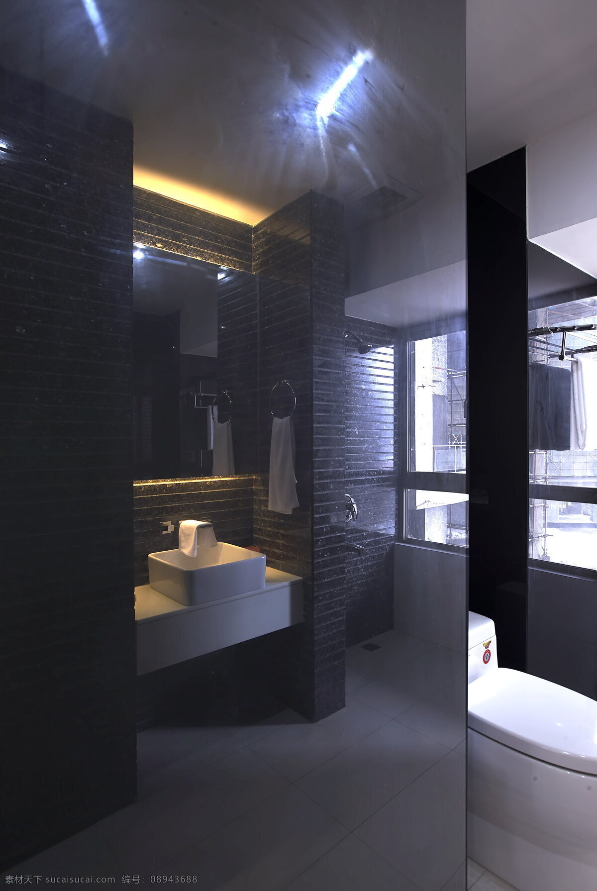 wsj 卫生间 效果图 a 室内设计 现代简约 洗手间 厕所 黑色