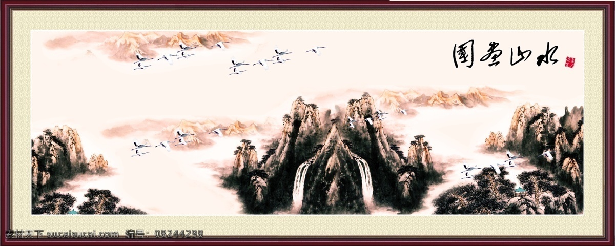分层 壁画 边框 船只 大厅画 风景 风景如画 风水画 古典相框 古画 国画 山水 模板下载 国画山水 山 山峰 山脉 群山 鹤 仙鹤 树木 山水画 山水风景 国画艺术 山水艺术 江山如画 宽幅 巨幅中堂画 宽幅国画山水 宽幅山水画 山水国画 山水挂画 山水壁挂 挂画 墙画 中堂画 客厅画 家居装饰画 室内装饰画 室内装饰 画框 相框 镜框 源 家居装饰素材 山水风景画