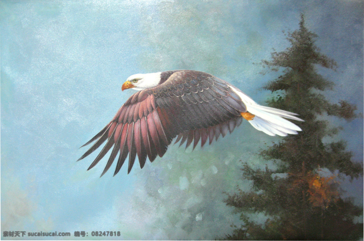 空中 飞鸟 油画 名画 艺术 绘画 文化艺术 艺术画 艺术品 世界名画 书画文字