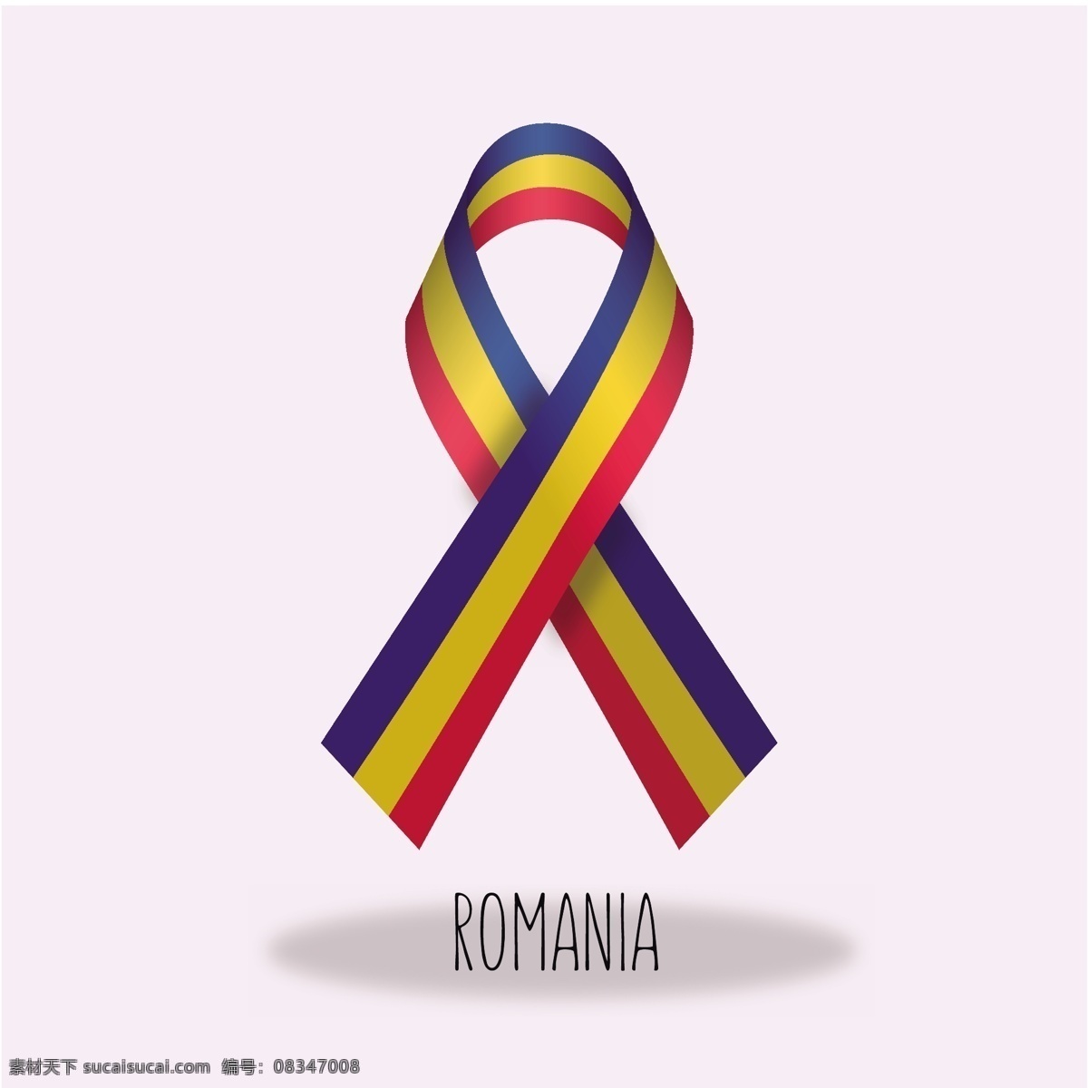 罗马尼亚 国旗 丝带 丝带设计