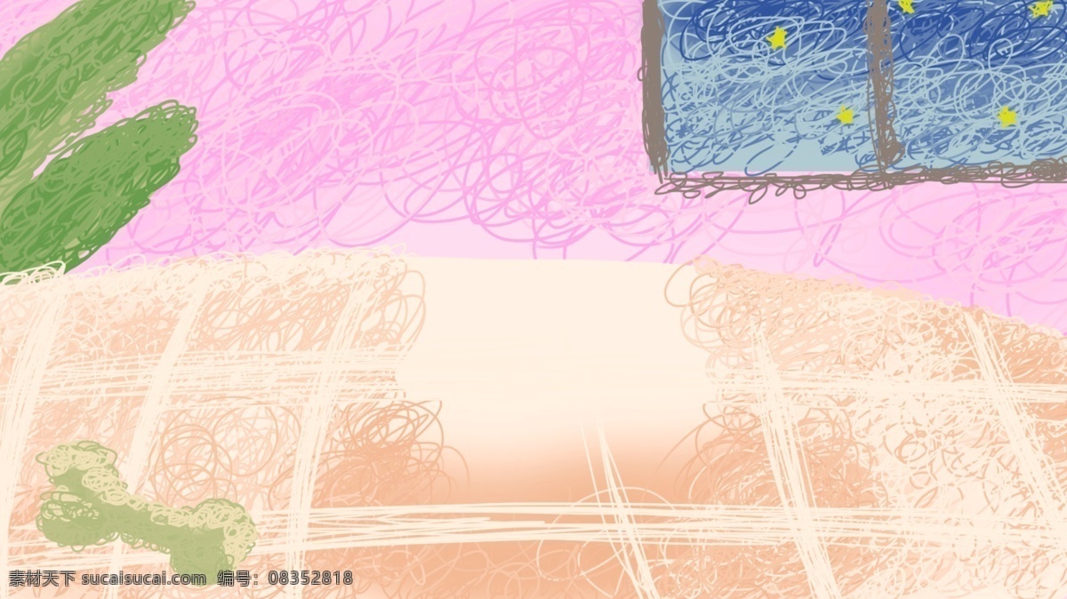 简约 家居 绿叶 线圈 背景 窗户 粉色 通用背景 psd背景 促销背景 背景展板图 背景图 创意