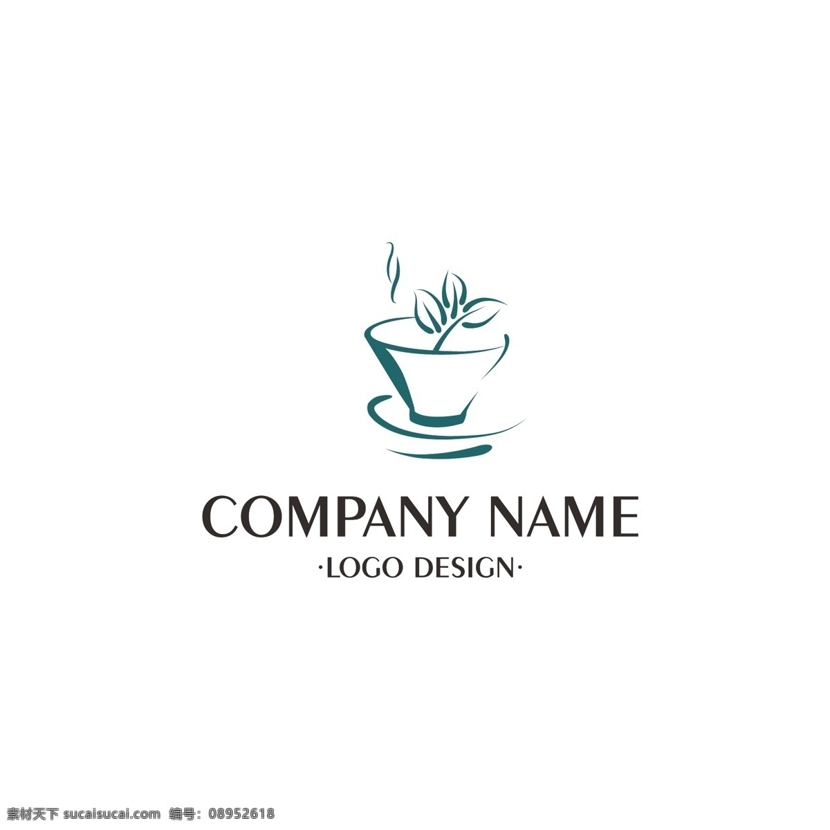 简约 茶 logo 品牌 企业 标志 标识 绿色 茶叶
