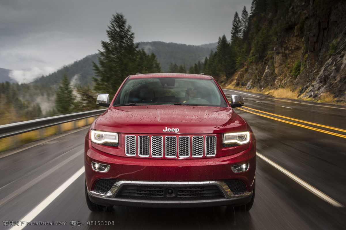 吉普 2014jeepgrandcherokeesummit suv 越野车 大切诺基 豪华车 世界名车 豪车 森林 山地 公路 驰骋 旅行 风景 景色 汽车 交通工具 现代科技