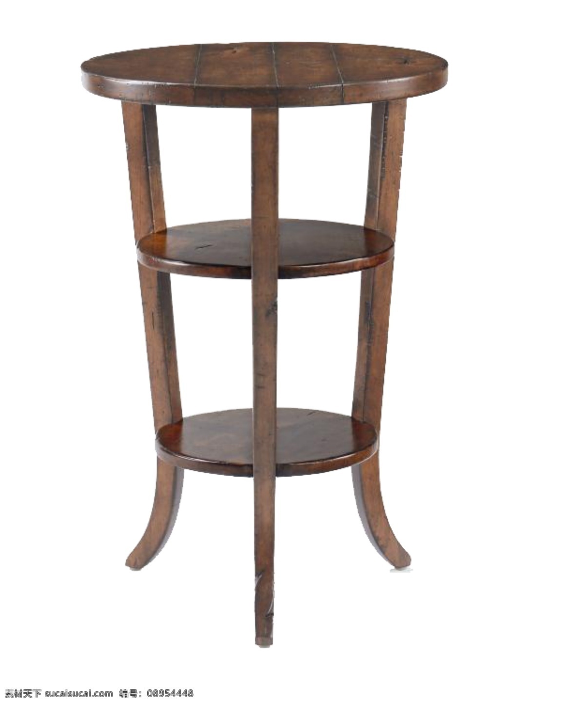 复古 木质 三 层 圆形 桌子 茶几 家具 欧美 欧美风格 设计素材 设计元素 铁艺