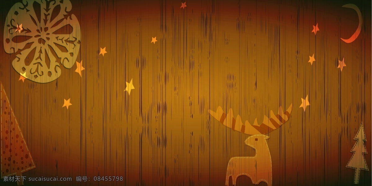 秋季 木纹 小鹿 背景 墙 时尚 简约 背景墙 落叶 设计背景 广告背景