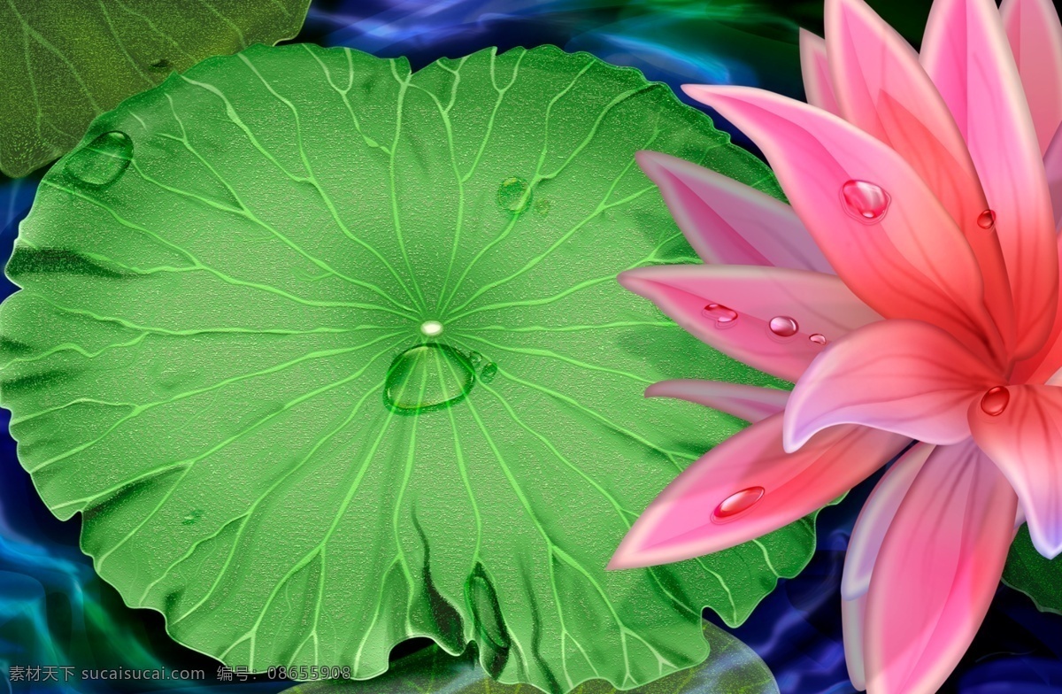 花模板 绿色