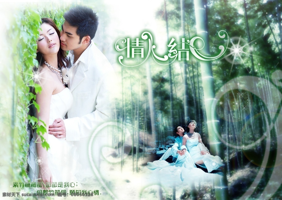分层 婚纱模板 闪闪星光 源文件 婚纱 模板 竹 千千 节 情人结 素竹千千节 炫彩竹林背景 朦胧梦幻 迷幻 美丽 新娘 新郎 图 矢量图 日常生活