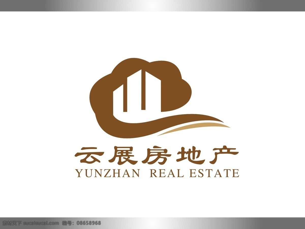 房地产 公司 标志 云 展 祥云 云朵 楼房 建筑 如意 企业 图形标志图标 logo 矢量 标识标志图标