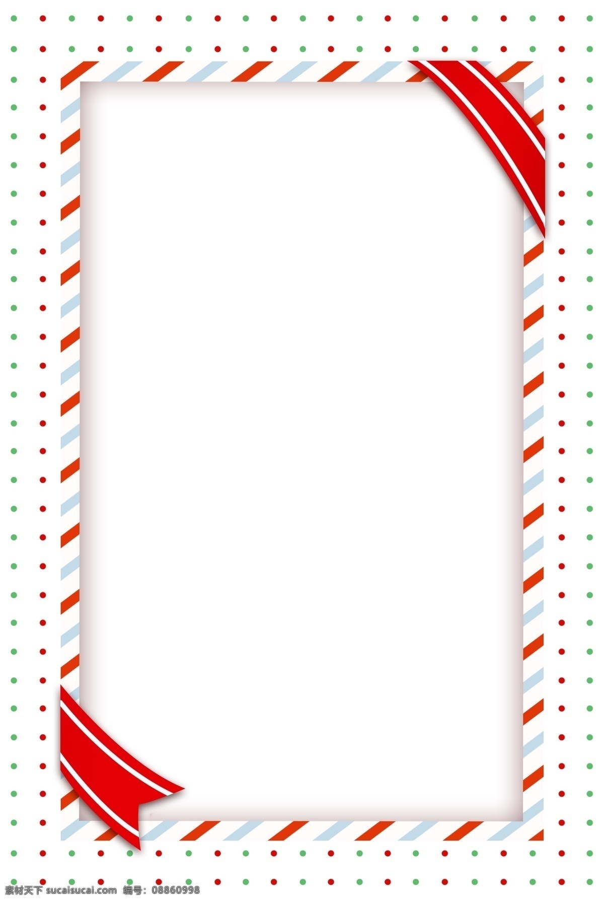 手绘 立体 剪纸 边框 剪纸边框 立体剪纸 红色丝带 长方形边框 圣诞节 圣诞边框 边框插画