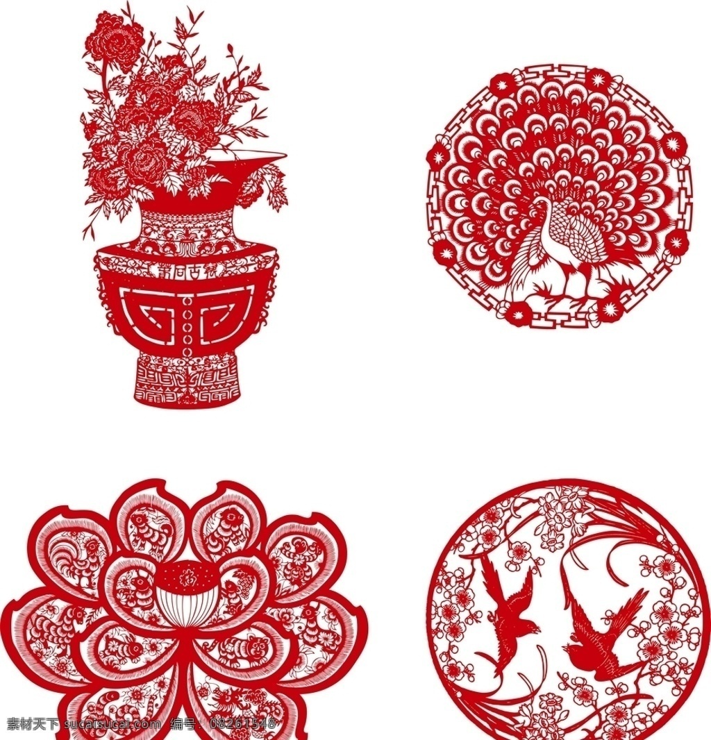 中国国粹 国粹剪纸 中国的剪纸 国粹 年画 小 图标 合集 矢量 系列 底纹边框 条纹线条