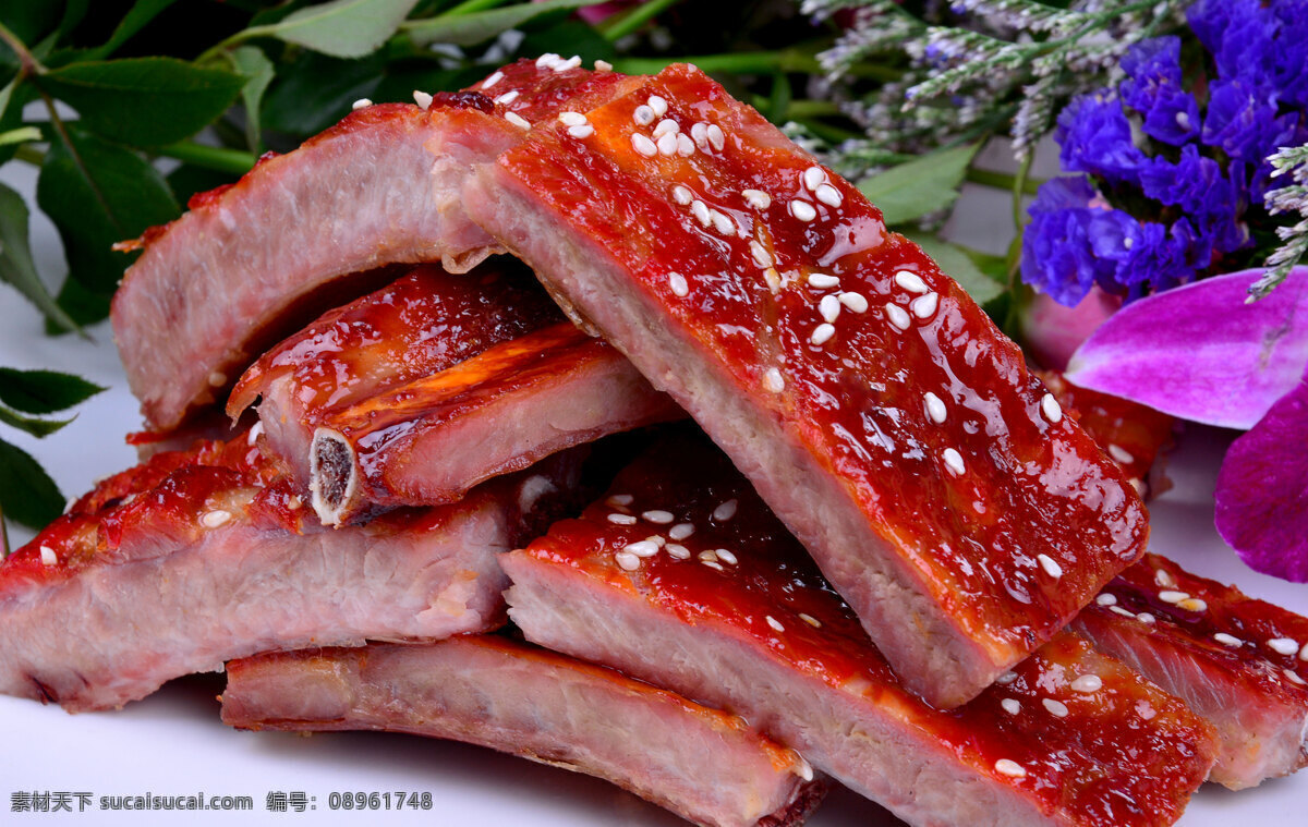 广式烧排骨 猪肉 排骨 烧排骨 烧味 中餐 美食 美食摄影 味部 烧卤 餐饮美食 传统美食