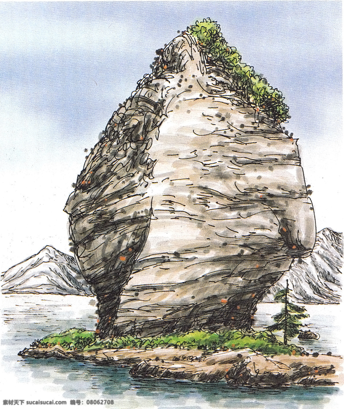 风景画 钢笔画 海面风景 海水 绘画书法 水彩风景 水彩画 风景 写生 设计素材 模板下载 风景写生 硬笔淡彩 钢笔水彩 海上岩石 海岸礁石 装饰风景 装饰画 文化艺术 装饰素材 山水风景画