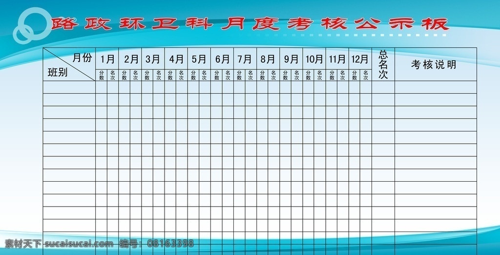 公示板 展板 蓝色 消防 表格 分层 源文件
