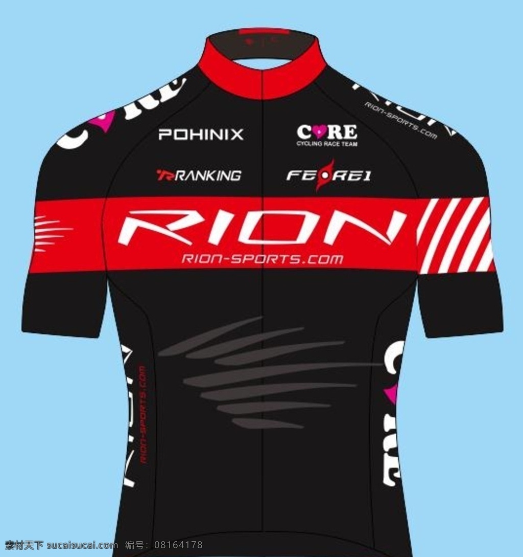 rion 骑 行 服 小米设计 锐红 骑行服 core 核心自行车 竞速运动 vi设计