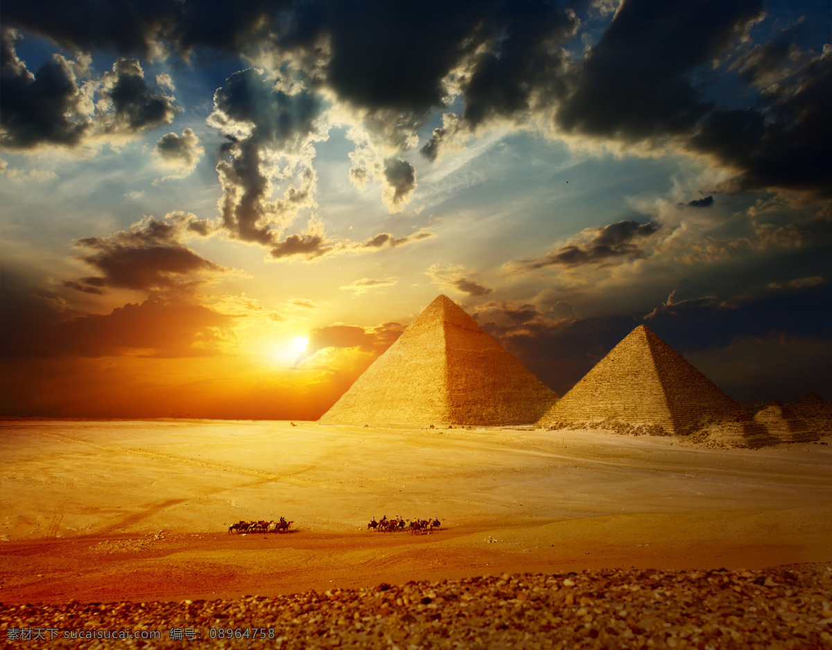 金字塔 日落 风景 日落风景 埃及旅游景点 美丽风景 名胜古迹 自然景观 建筑设计 埃及金字塔 风景图片