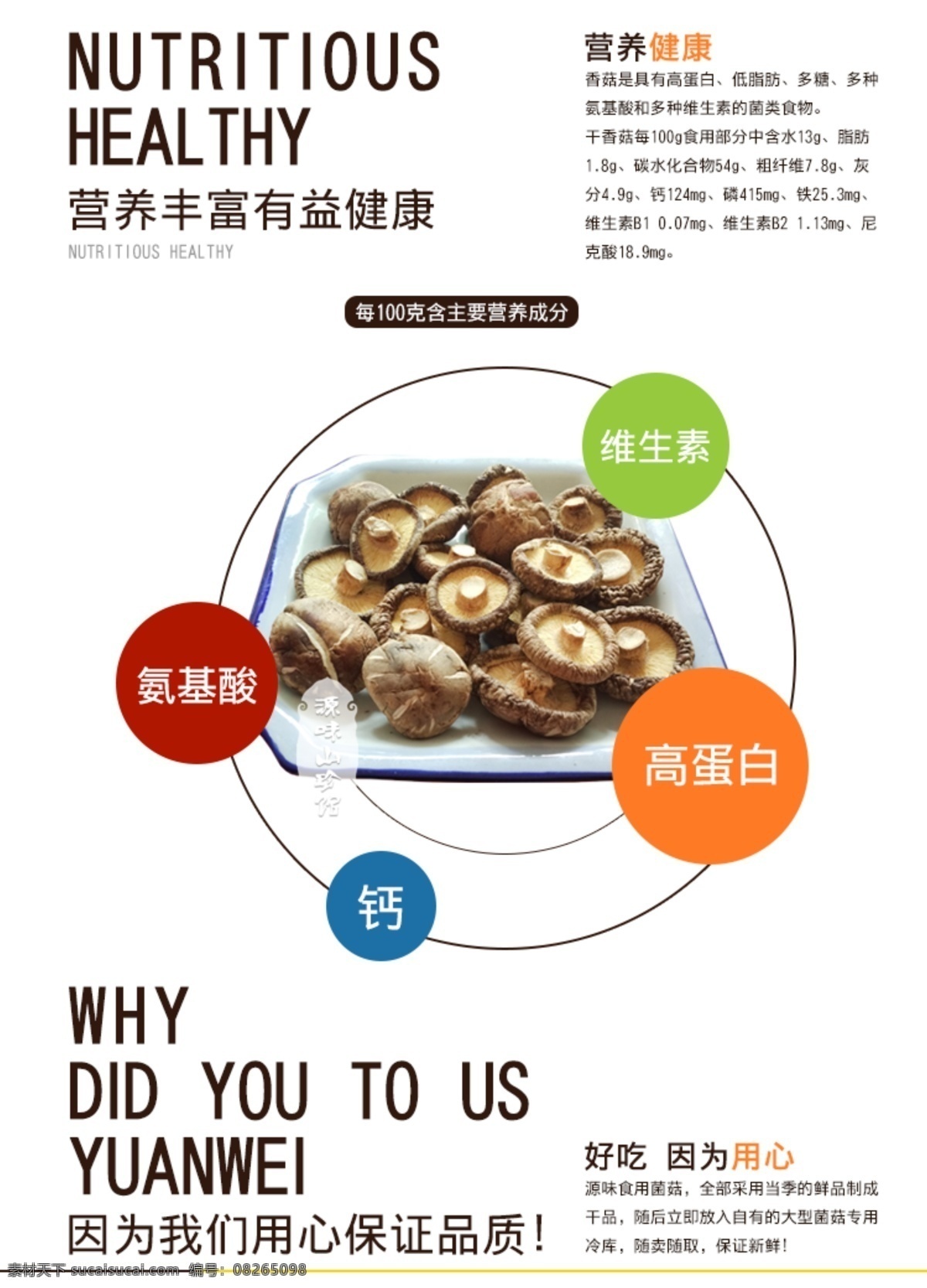 香菇 干货 详情 页 部分 带psd 淘宝素材 淘宝设计 淘宝模板下载 白色