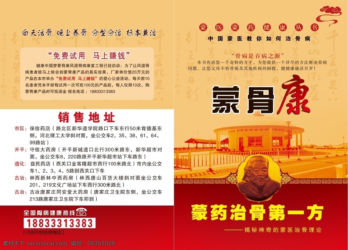 蒙药 骨病 医药 杂志 医疗 期刊 治骨病 蒙骨康 封面 画册设计