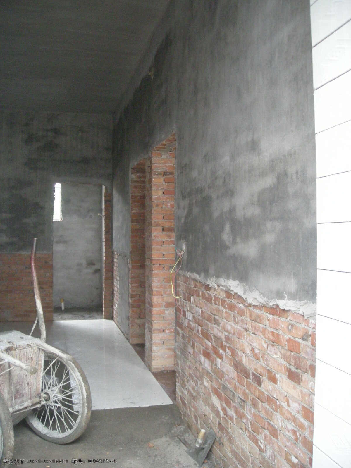 房屋施工 建筑 毛胚房 房屋 房 水泥 水泥房 窗户 瓷砖 墙 室内摄影 建筑园林