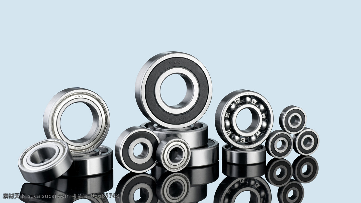 深沟球轴承 轴承 轴承样品 传动件 工业零部件 家电零部件 deep groove ball bearings 工业生产 现代科技