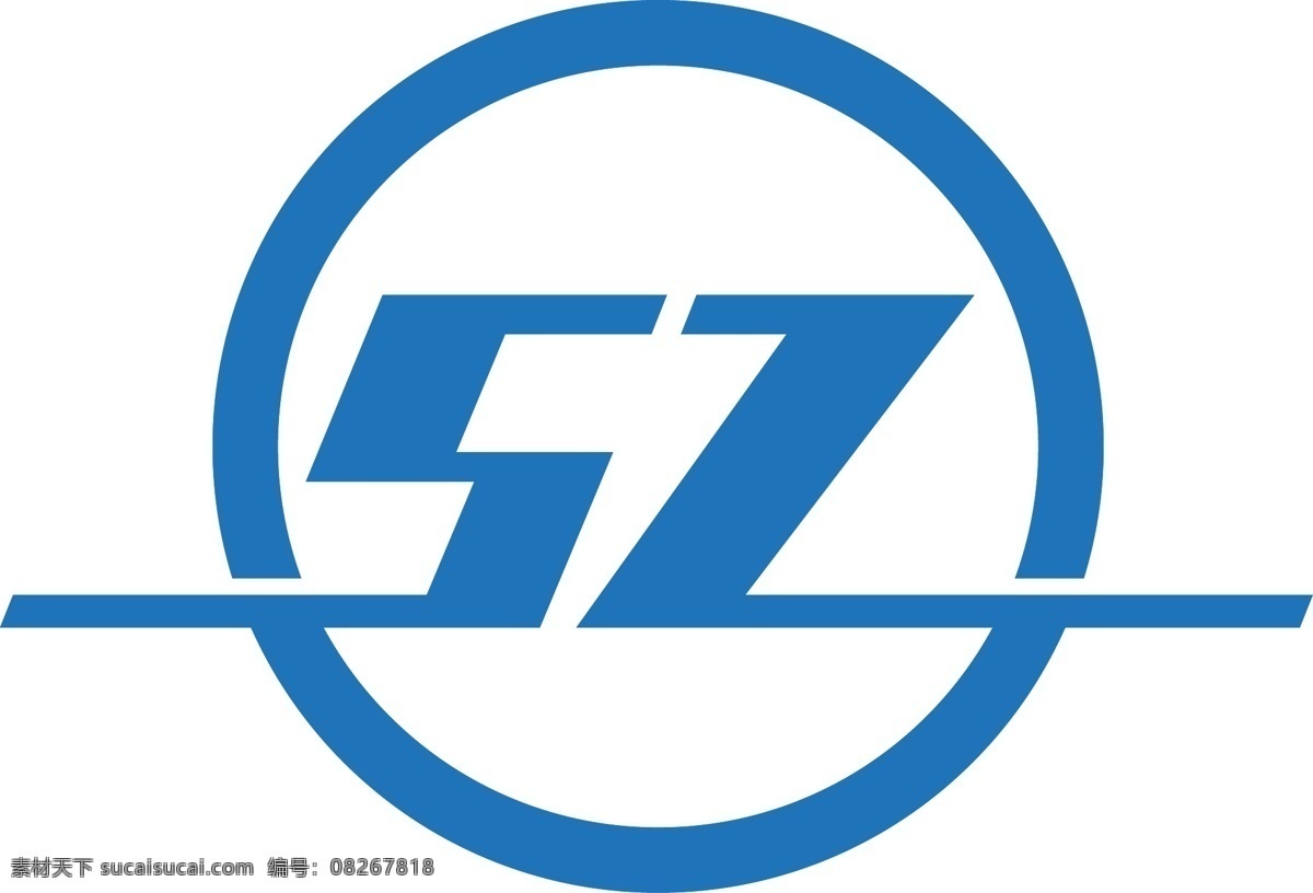 珊泽logo 珊泽 logo 商标 蓝色 sz 小图标 标识标志图标 矢量