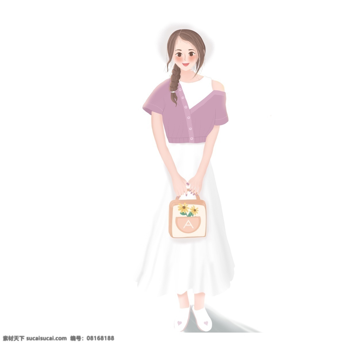 小 清新 治愈 系 头 戴帽子 少女 小清新 文艺 治愈系 插画 卡通 手绘 女生 人物
