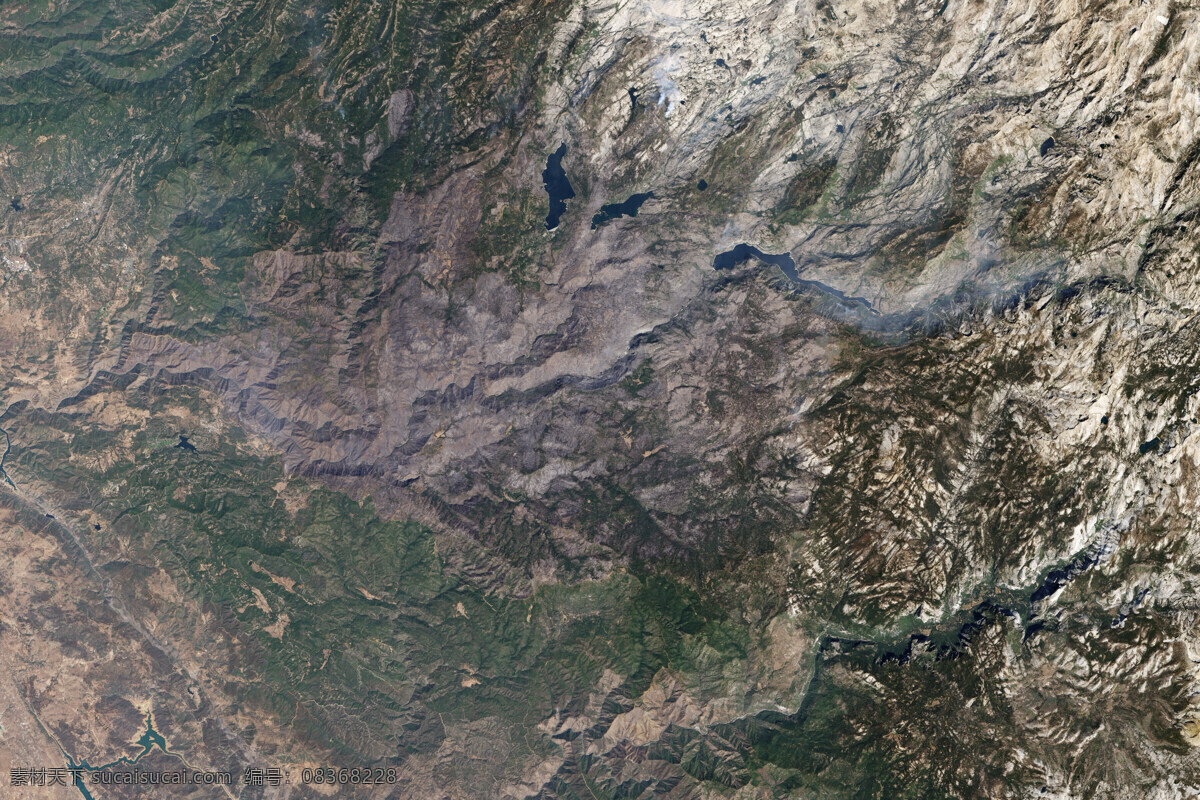 约塞米蒂山谷 nasa 美国太空总署 地图 地理 卫星照片 卫星拍摄 卫星地图 遥感 卫星影像 三维地图 卫星云图 谷歌地图 着火 自然景观