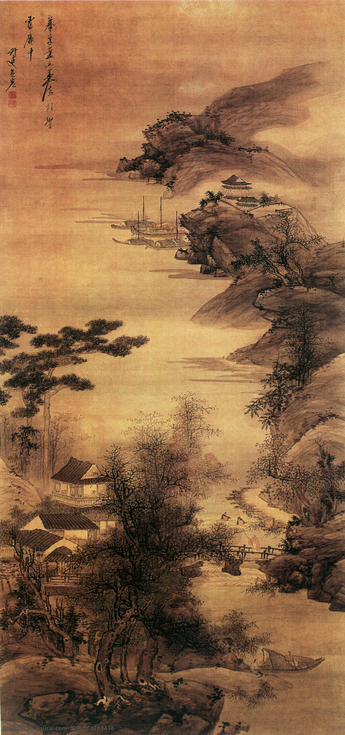 山水画 国画 大好山水 文化艺术 美术绘画 摄影图库 300