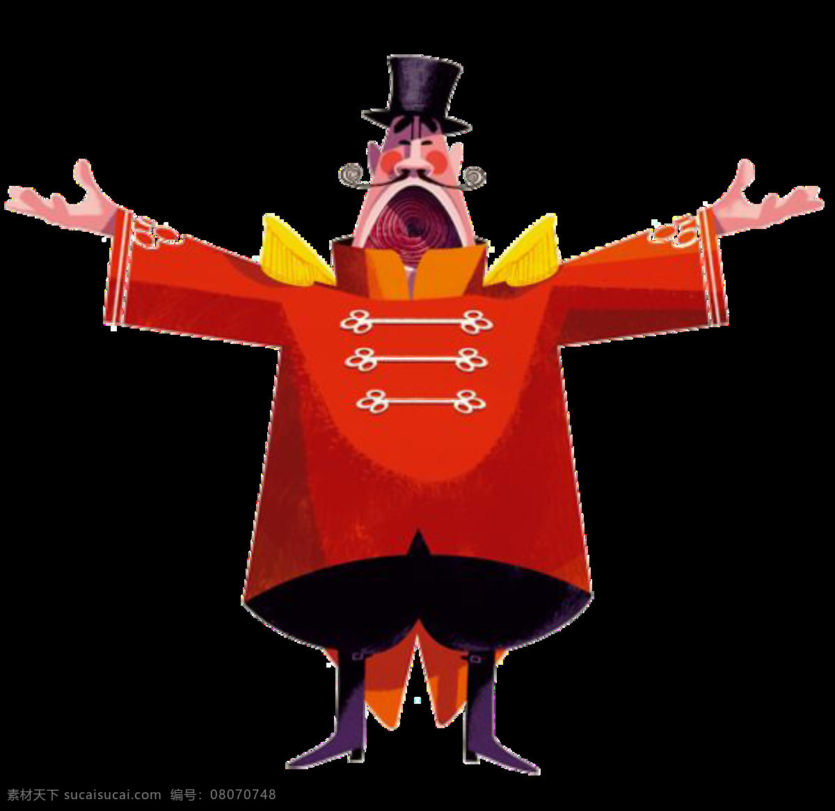 卡通 红色 童话 将军 图案 元素 彩色装饰 红色人物 卡通人物 童话国王 装饰物