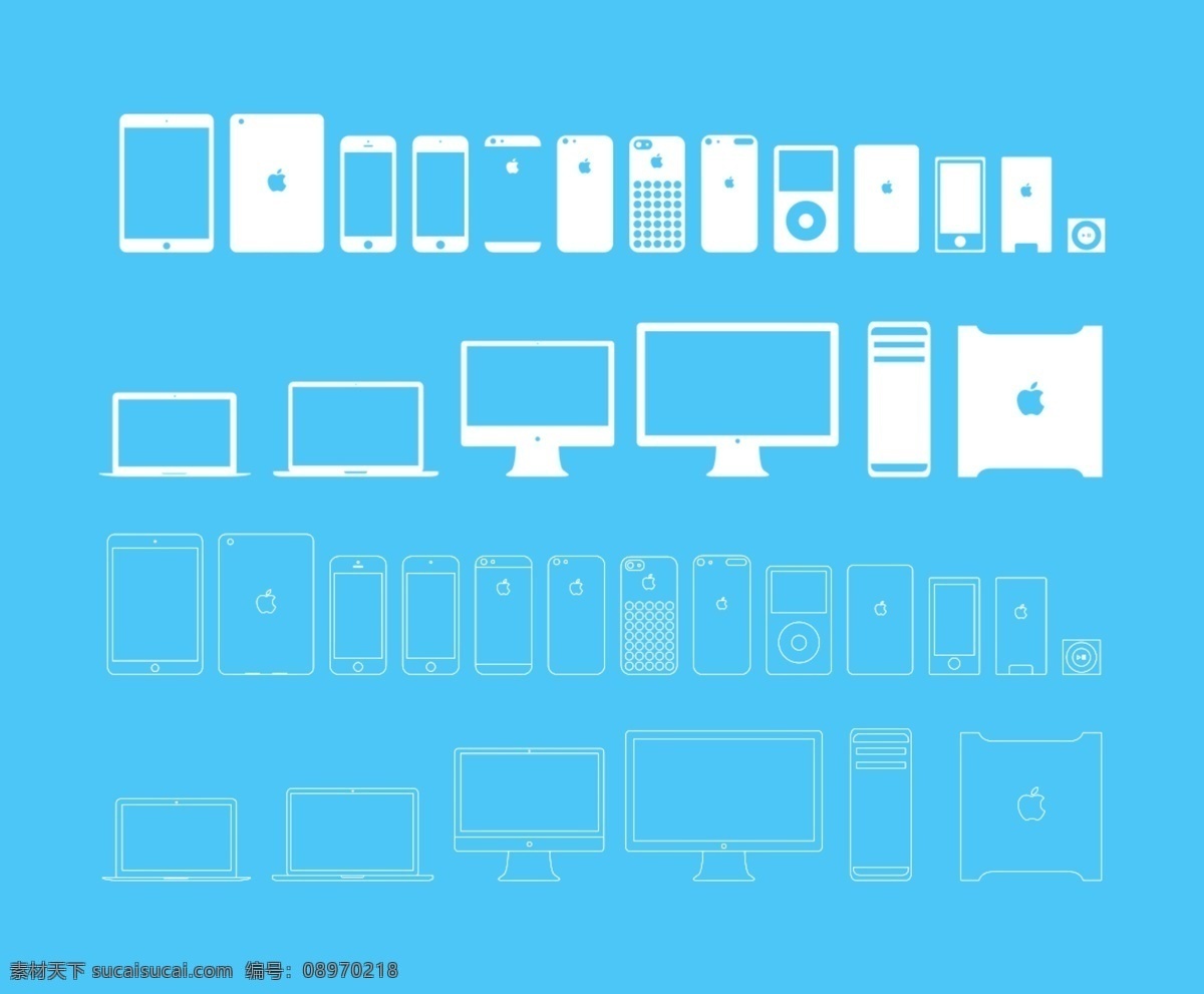 矢量图标 苹果 icon 线性 苹果icon 矢量 矢量图 其他矢量图
