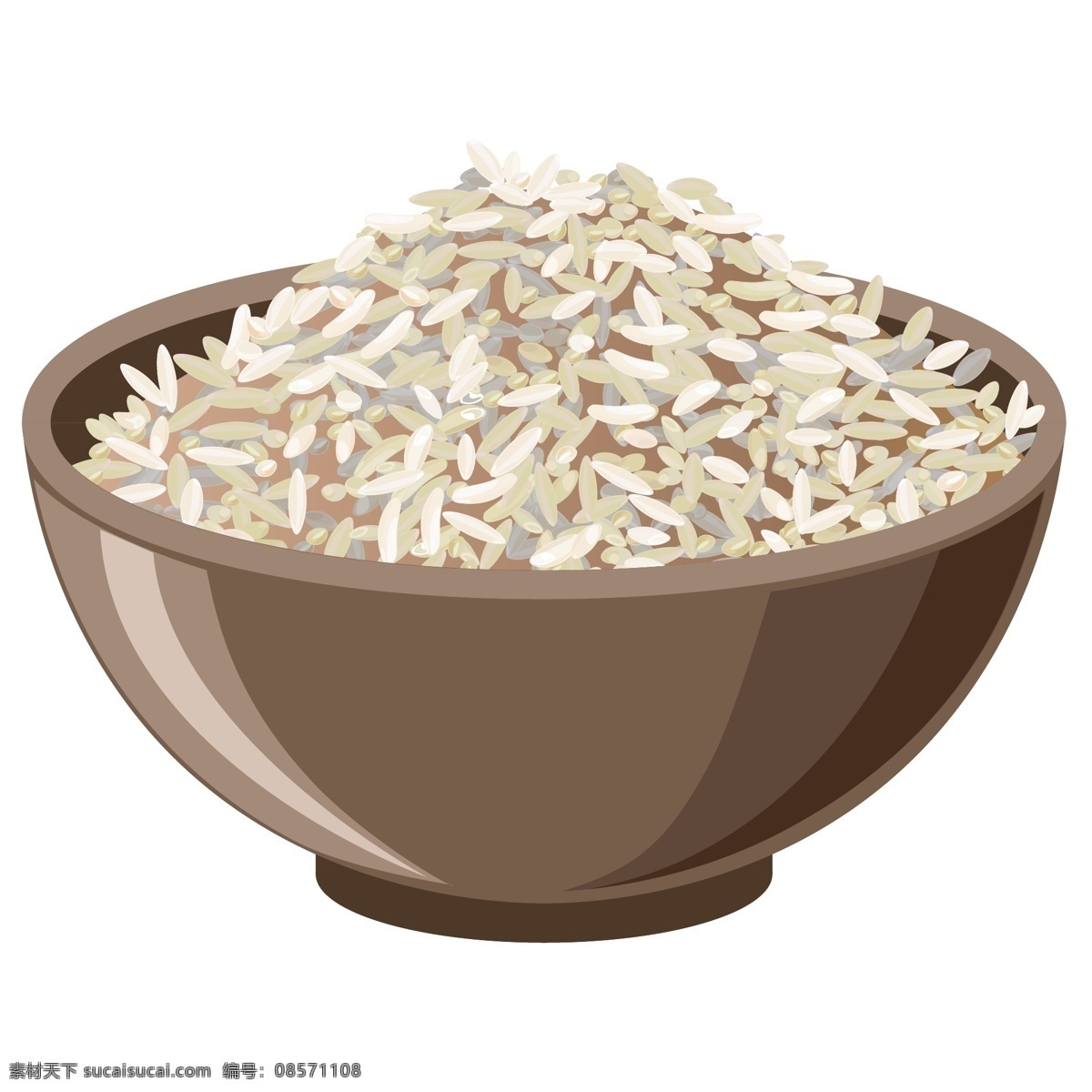 大米饭 饭碗 米 米粒 大米粒 大米饭碗
